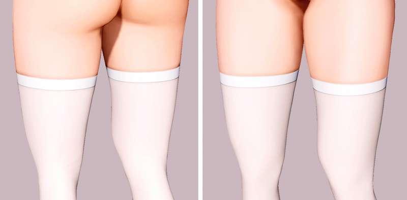 Amamiya Kokoro's Thigh-Highs - Thigh squish