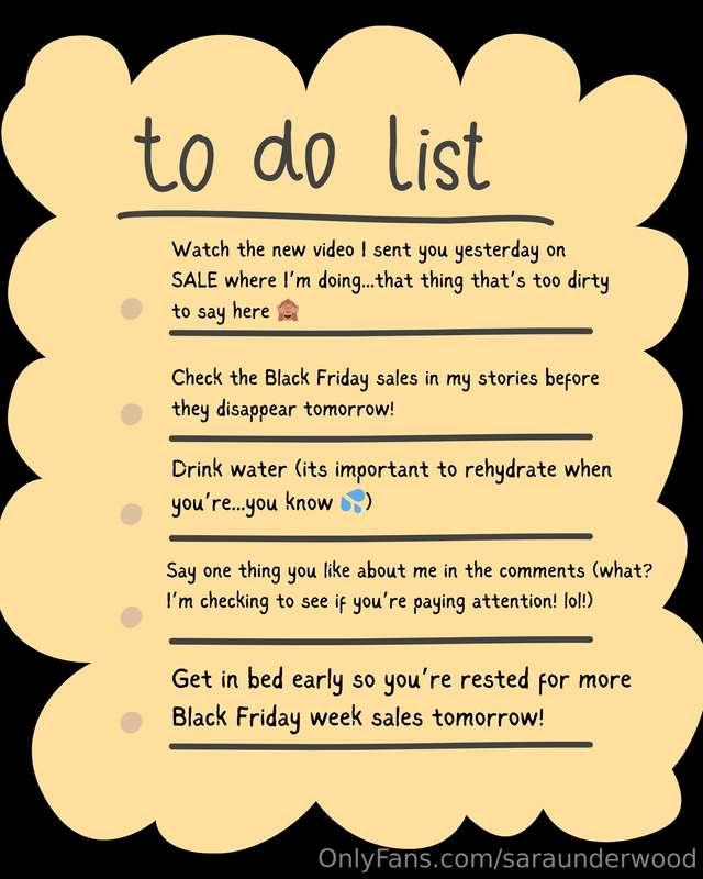 Have you checked off everything on your to do list today?