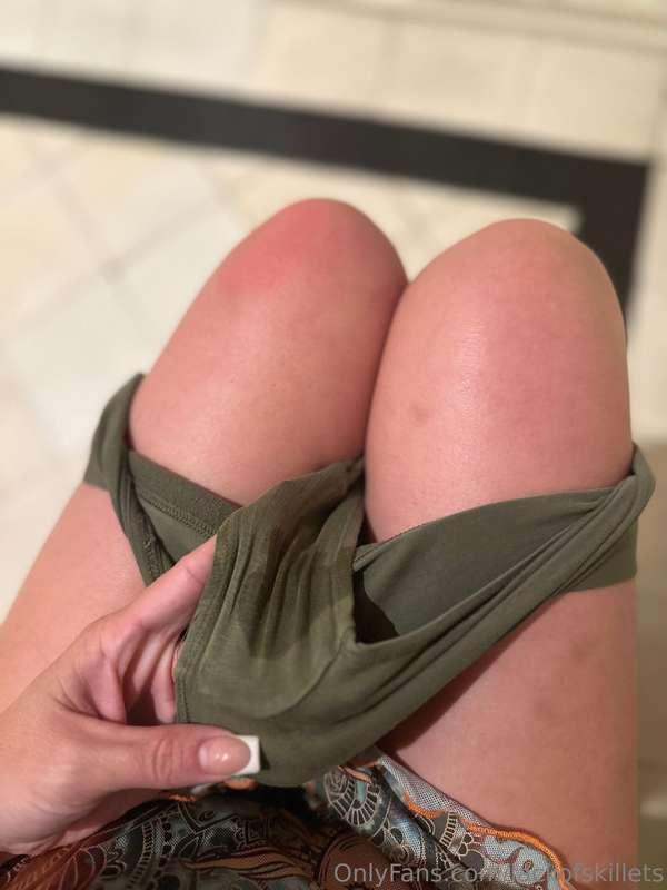 You wish you could make my panties this wet