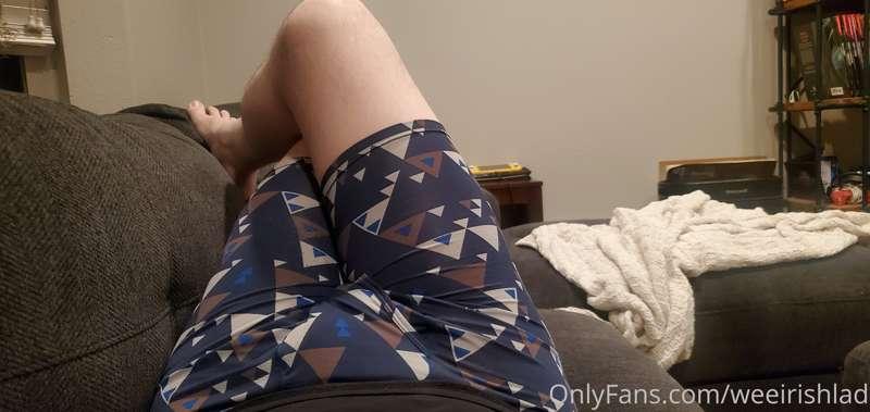 Laying in the couch, long day, no energy.