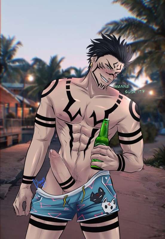 Sukuna is drunk and doesn’t give a fuck 🥴