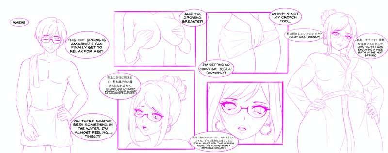 Relaxing Bath - TG Comic