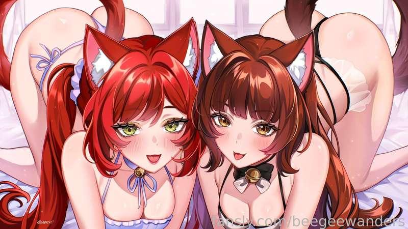Cute Pet Store Employees Wanna Be Your...Sex Kittens?! (ft YUMPRINCESS)

[FF4M] [Shamelessly slutty] [Threesome] [Blowjob] [Deepthroat] [Ball sucking] [Gagging] [Fingering] [Anal fingering] [Nipple play] [Begging] [Desperate] [Fsub] [Doggystyle...NO! Kittystyle~] [Master] [Anal] [Big cock mentions] [Cunnilingus] [Licking your cum out of a bowl]

(private, commissioned) Script: Orchidunbloomed; Edit: Beegeewanders; Art: sakizxc; Amazing Co-VA: Yumprincess&nbsp;(or listen_to_my_voice&nbsp;on reddit)

...this one is self explanatory LOL. All porn no plot

I've always loved workin with Elle, and I'm pretty proud of how this edit turned out c': don't our voices sound great together?

enjoyyy~

xoxo Gigi