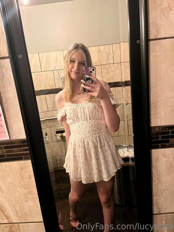 I’m out at dinner but I’m super horny, what should I do toni..