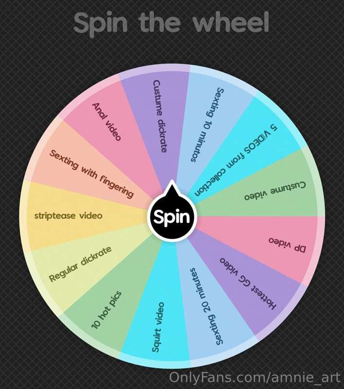 *SPIN THE WHEEL and get GUARANTEED prize 🎉*

1 spin - $15
2 ..