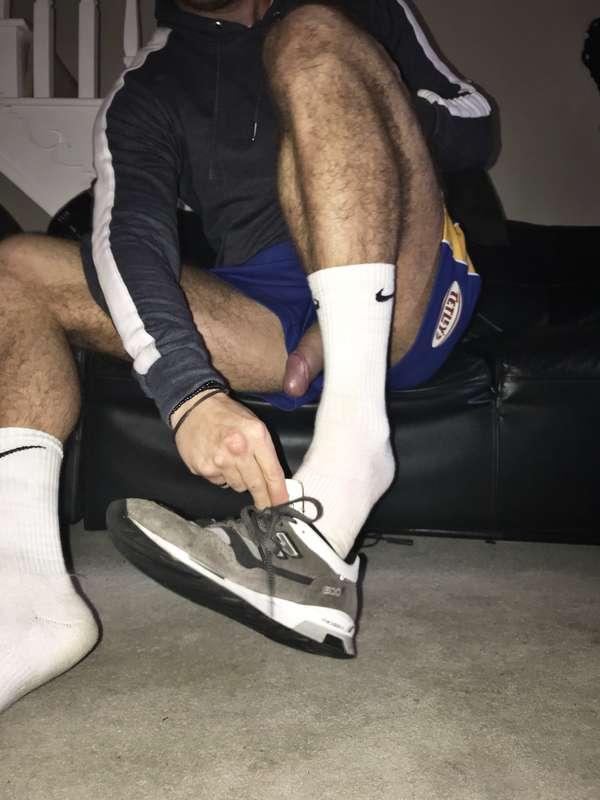 Late night jogging with no pants, who is cumming?