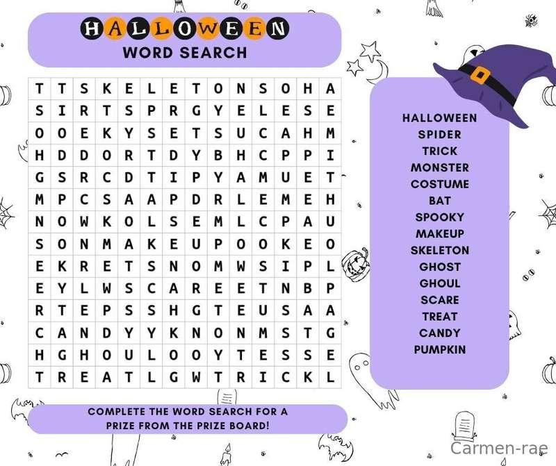 Game 2! Word search! 🦇 