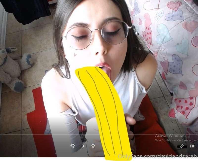 This little bunny is ready to suck David's cock, make him cu..