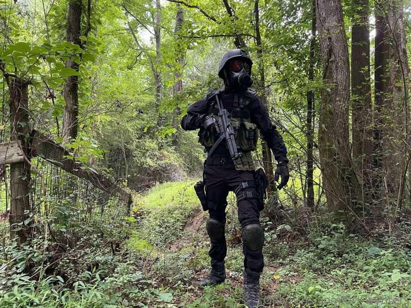 Should I fuck myself while wearing my Resident Evil Hunk cos..