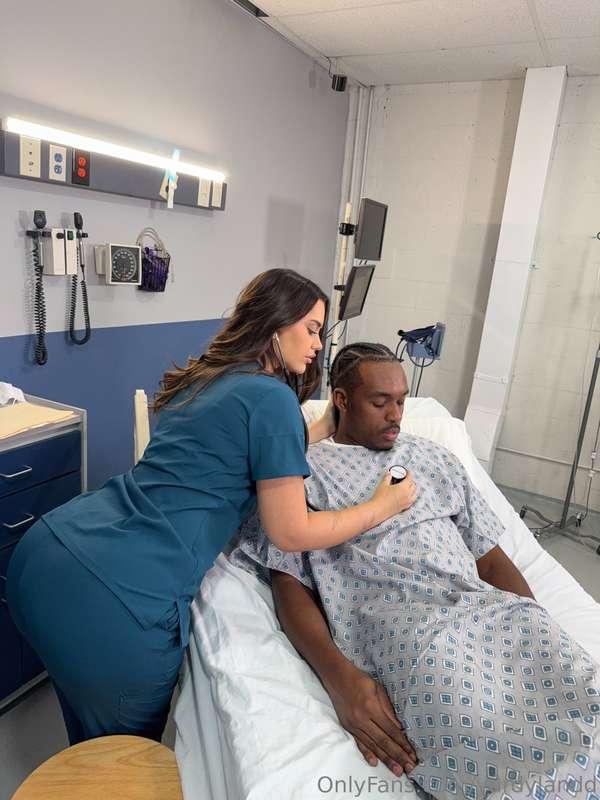 Nurse said it was time for a release and she wasn’t talking ..
