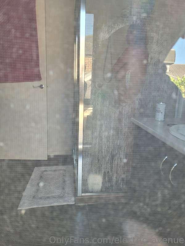 Wife in the shower the voyeur from outside  window the neigh..