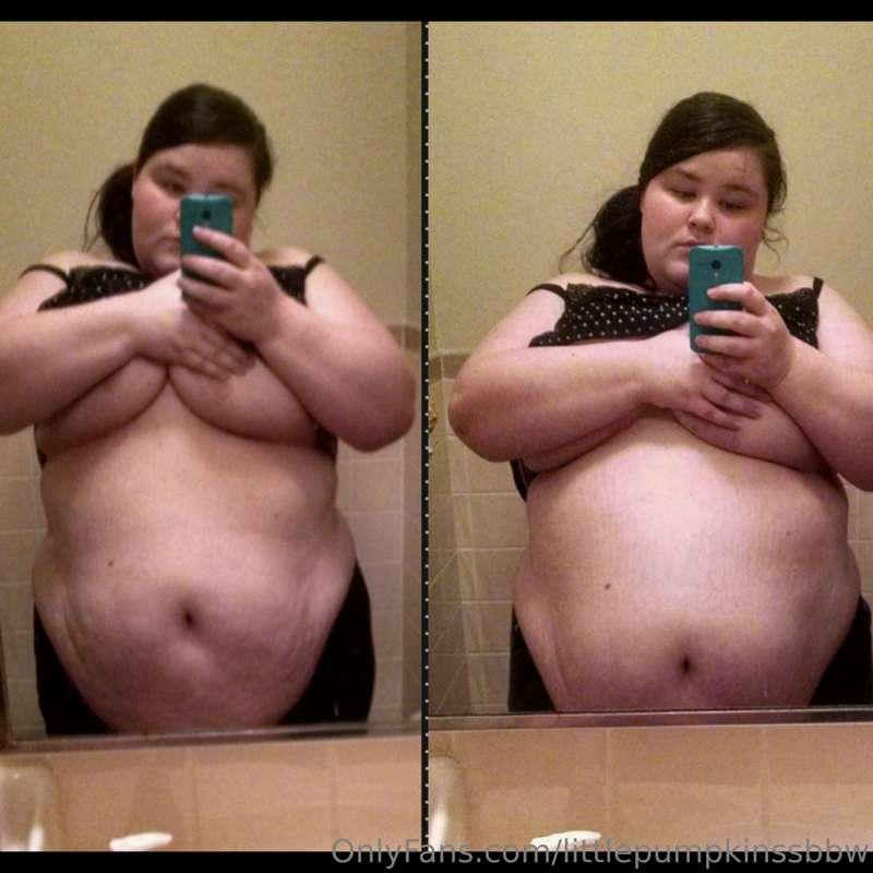 Guys look how my belly hang used to be compared to the littl..