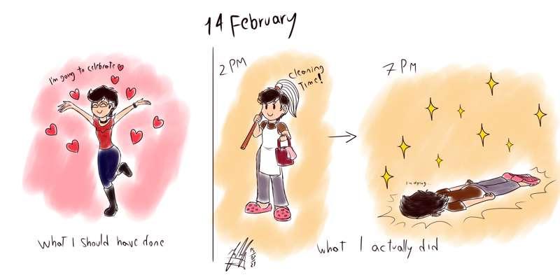 What I did on February 14