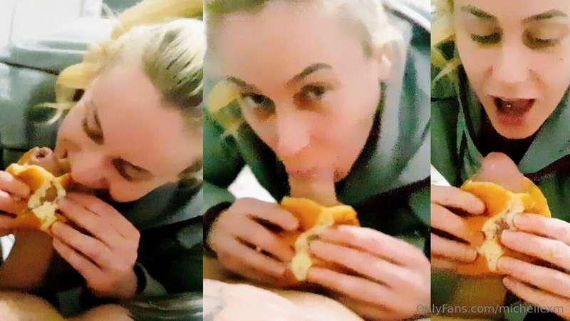 would you let me give you a burger blowjob? 