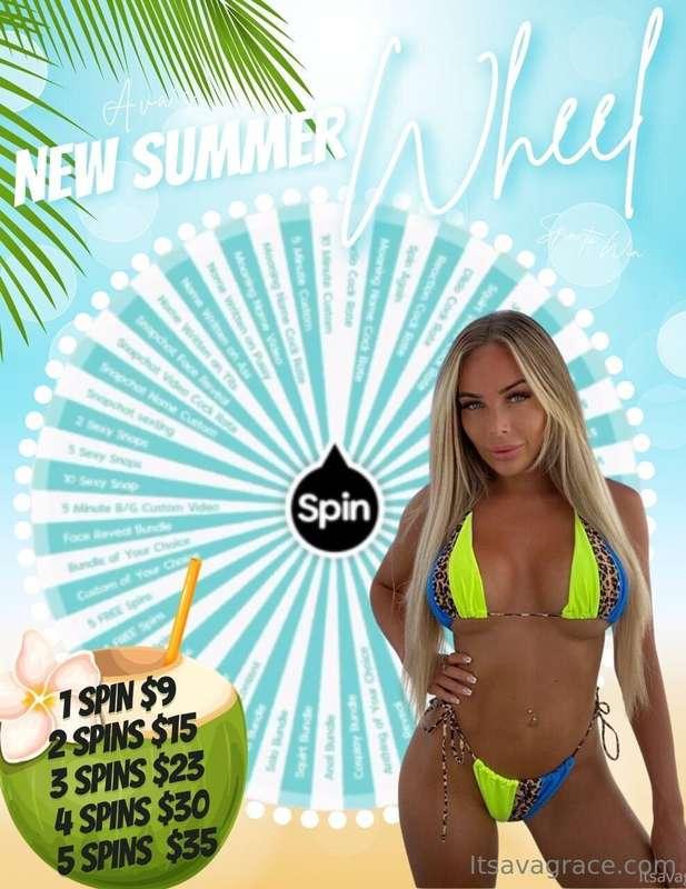 💦 NEW SUMMER WHEEL!! 🌴🥥my best wheel yet! NEW PRIZESTo celeb..