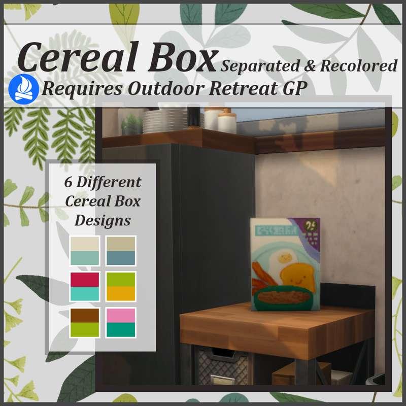 Cereal Box Separated and Recolored