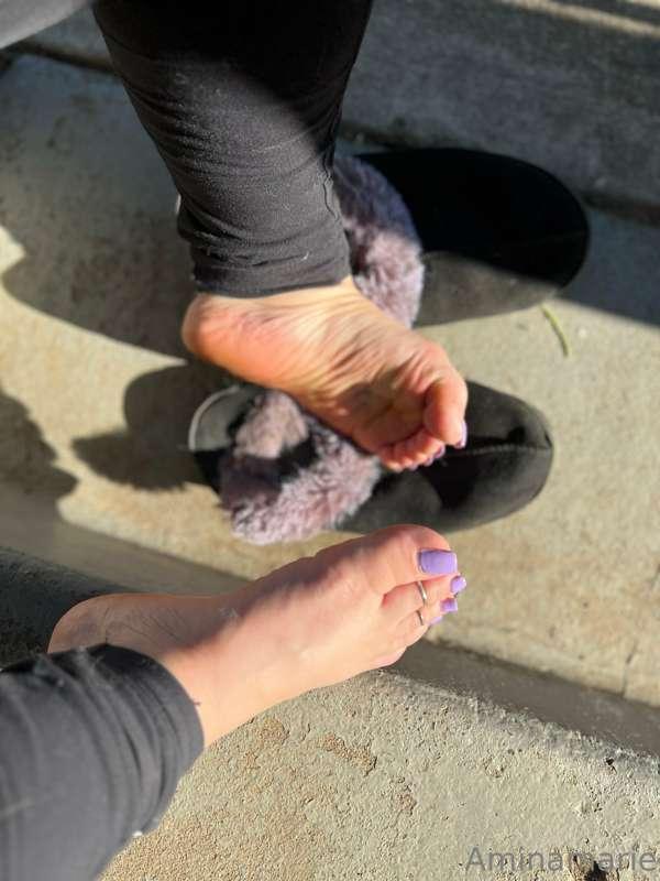 Idk why, maybe because after the shower my feet may be damp ..
