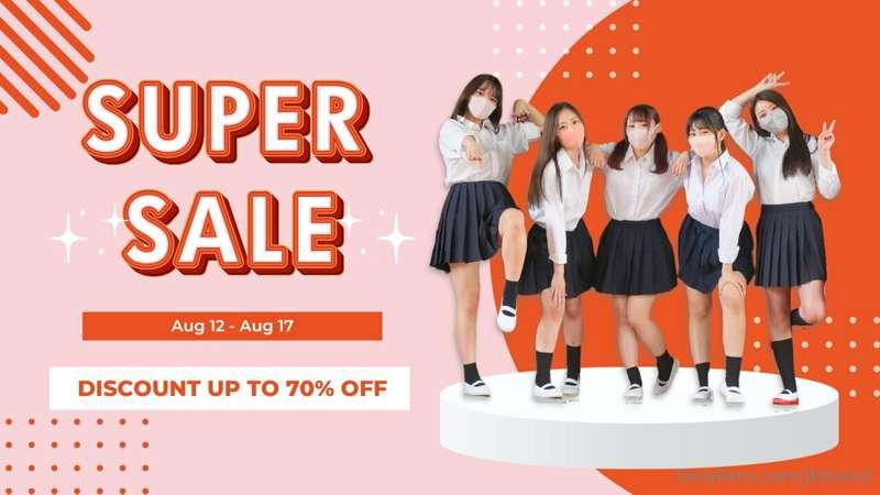 Summer sale is almost coming to an end😳

Up to 70% OFF disco..
