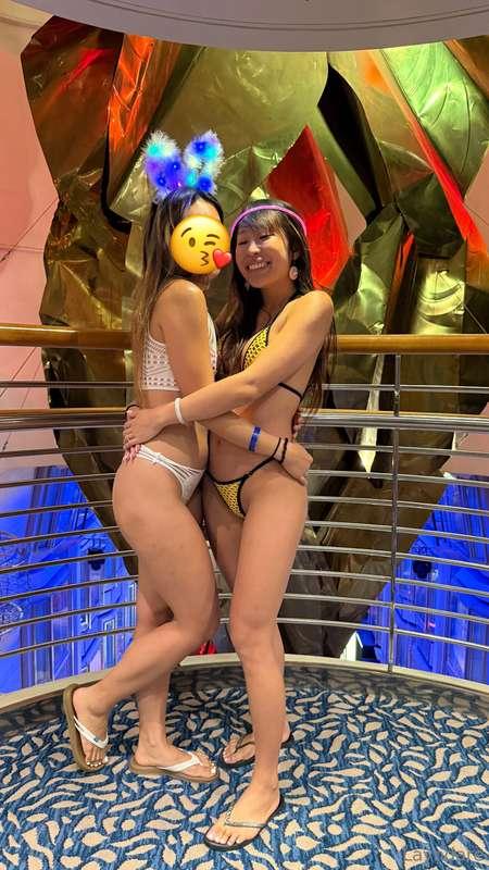 naughty pics before dancing with our happy bunny friend on G..