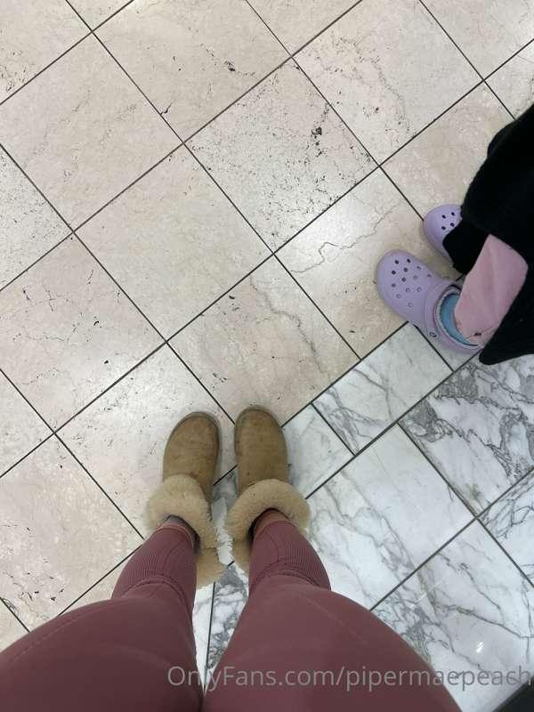 I am at Nordstroms in not Nordstrom attire ~ everyones stari..