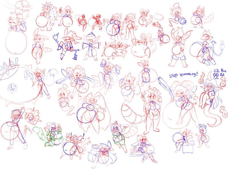 [October] A bunch of Doodles