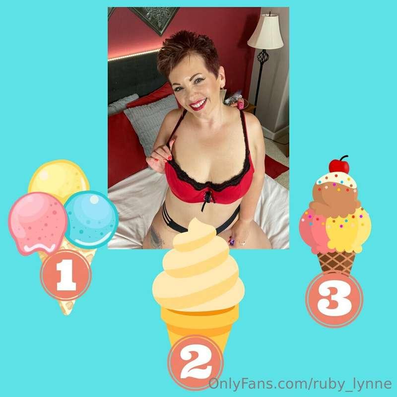 Lets **play a game!!** 👅 Each ice cream cone has a **full le..