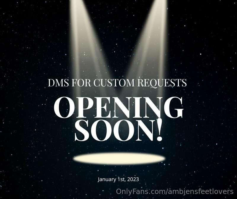 Thinking about opening the DMs for custom requests.