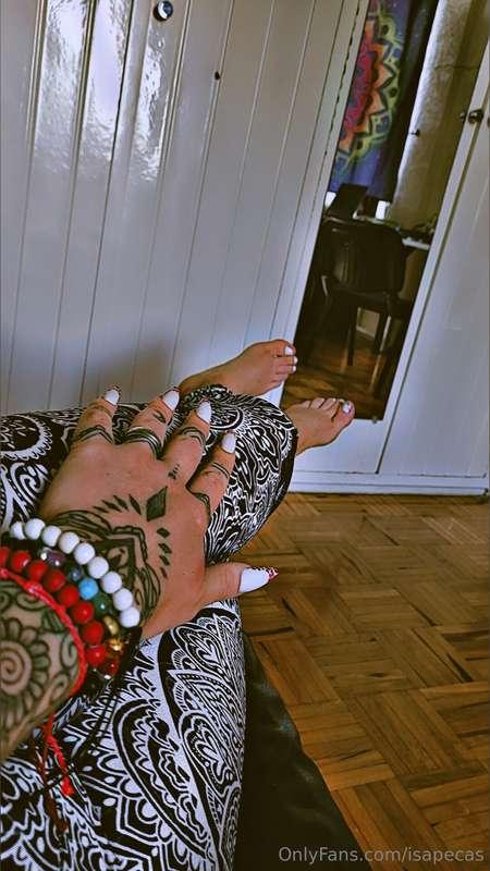today I am beautiful for you 💅👣