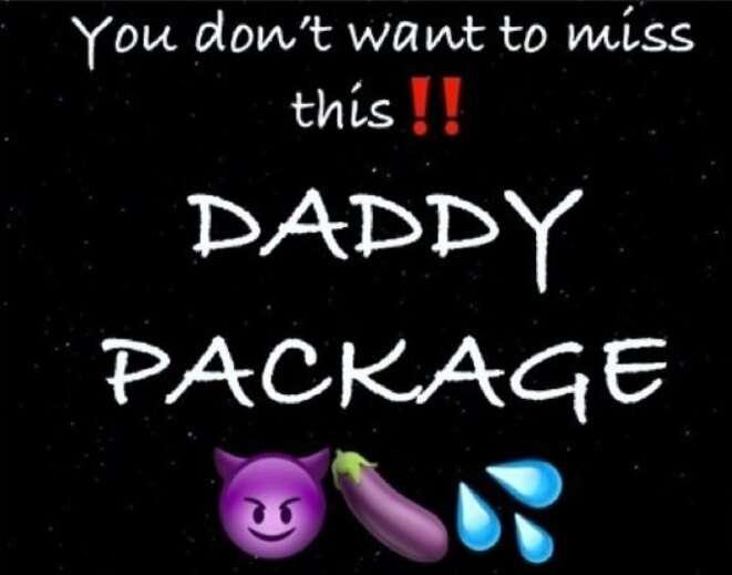 😈DADDY PACKAGE😈 
*FREE DICK RATE🍆 
*2 FREE SPINS ON “SPIN TH..