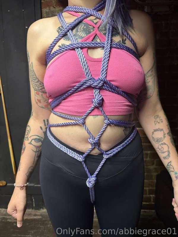 First time being tied! I’m OBSESSED!