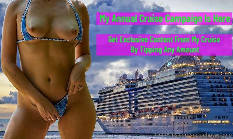 My annual Cruise departs on May 10 and is 9 days. Just like ..