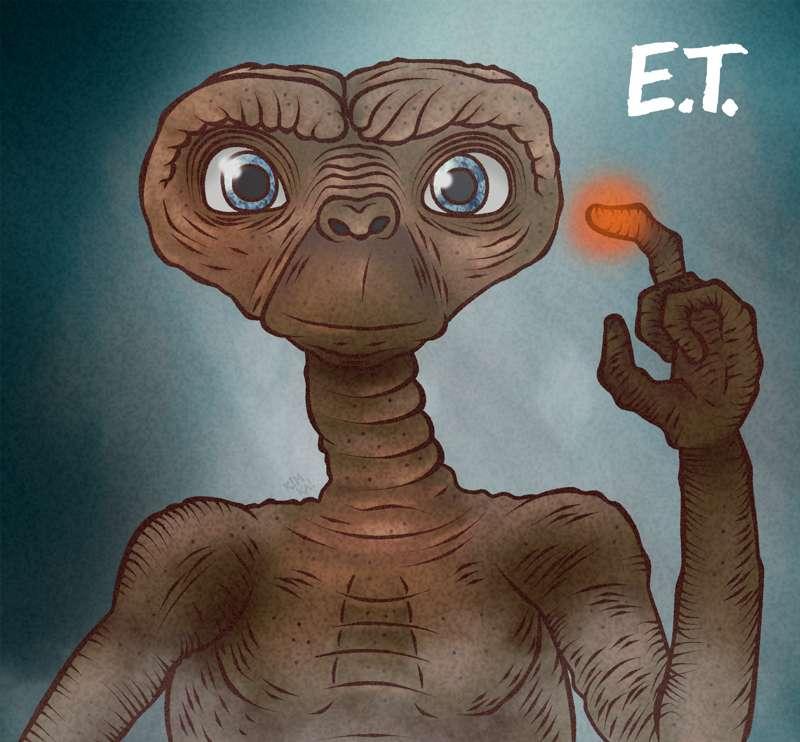 E.T. The Extraterrestrial Fan Art