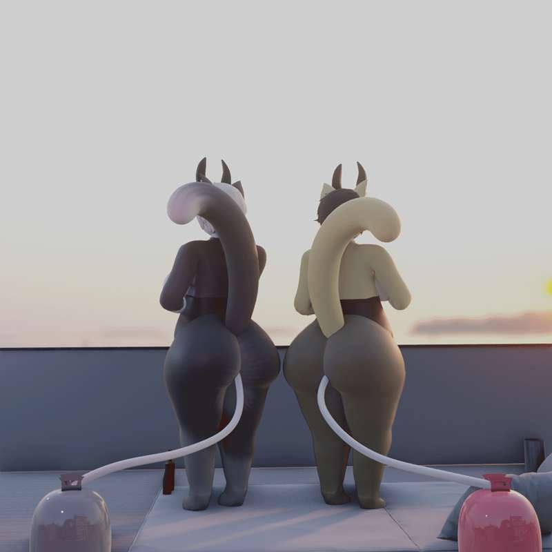 Cat Bunny Balloons [Renders] [Gif]