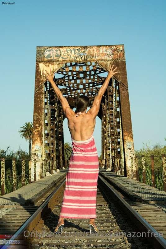 Massive Giant Woman Blocks train tracks!  What do you think ..