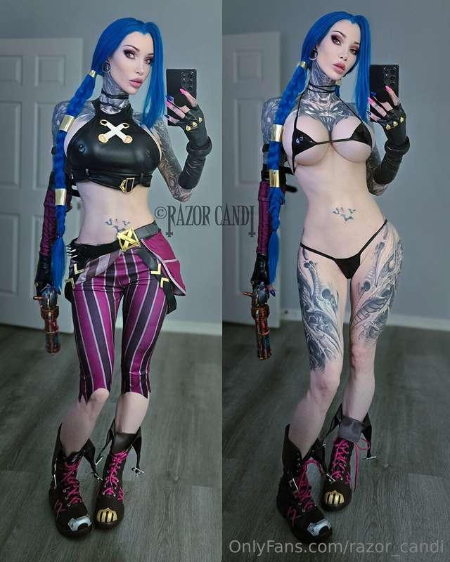 Who's excited for my Jinx cosplay coming next month? 🙋unlock..