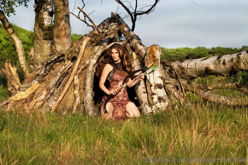The Huntress ~ There is no right or wrong in survival, there..