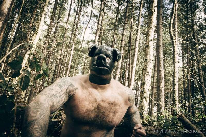 Me as Wild Pigman roaming the forest - fetish photoshoot fro..