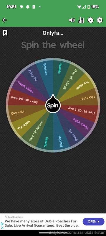 Try your luck with my $5 wheel spins!