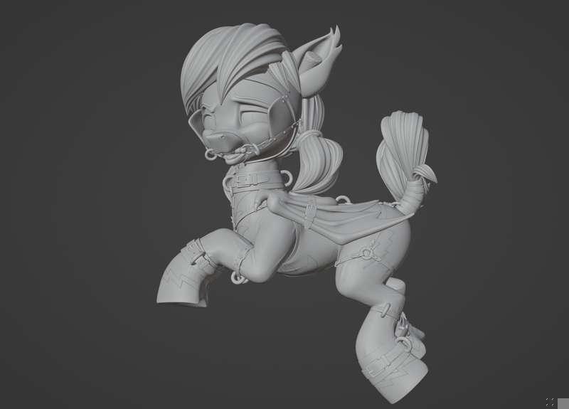 Batpony commission WIP 2
