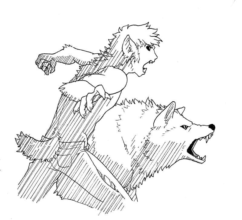 Inktober - The Wolf Boy