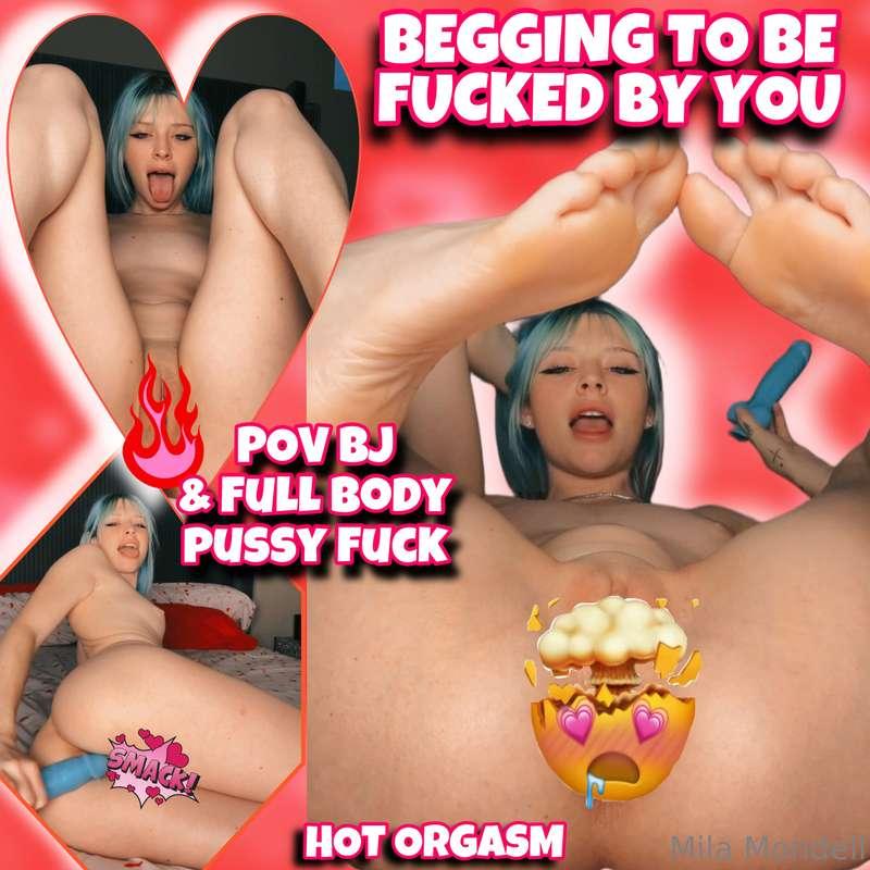 NEW VIDEO!! I’m begging for your cock… 🥵💋dripping wet & moan..