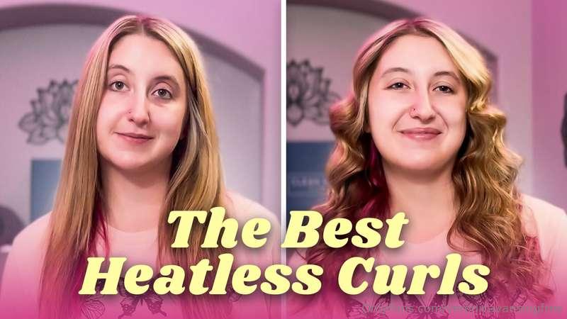 How I Do My Heatless Curls 😍Showing you how I get flawless h..