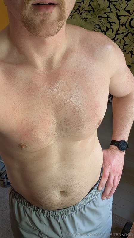 Do you like it when I'm all sweaty?Would you lick it off me?