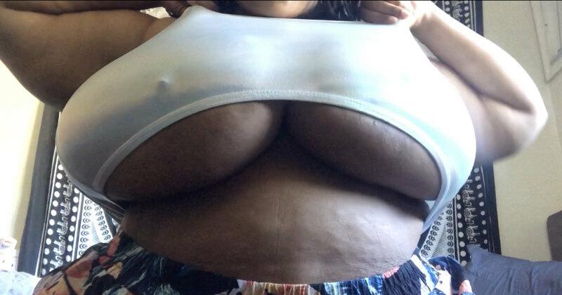 they can barely stay inside my tube top! don't you just wann..