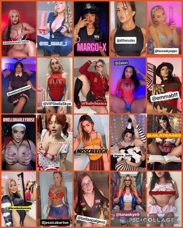 NO TRICKS ONLY TREATS 👻Me and my 19 girlfriends are giving y..