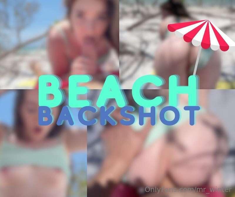 BEACH BACKSHOT! 🏖🏖We were enjoying a day at the beach and so..