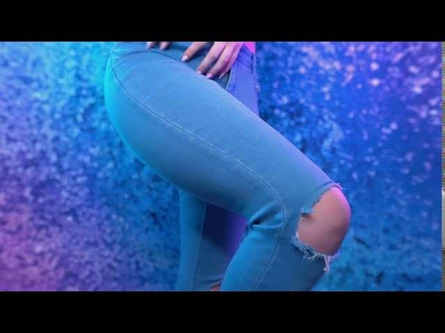 NEW ASMR VIDEO: Jean Scratching 💙 Fabric Sounds