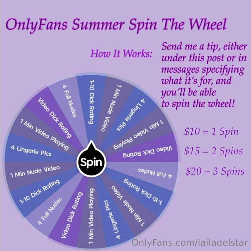 Summer Spin The Wheel!! 🌸🌺
 • I thought this would be a fun ..