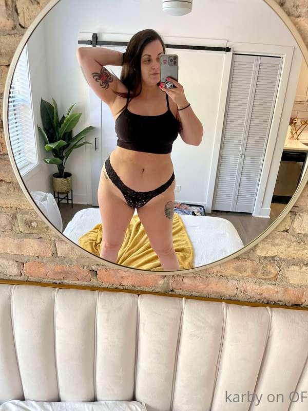 A mirror above the bed means I’m supposed to stand on the be..