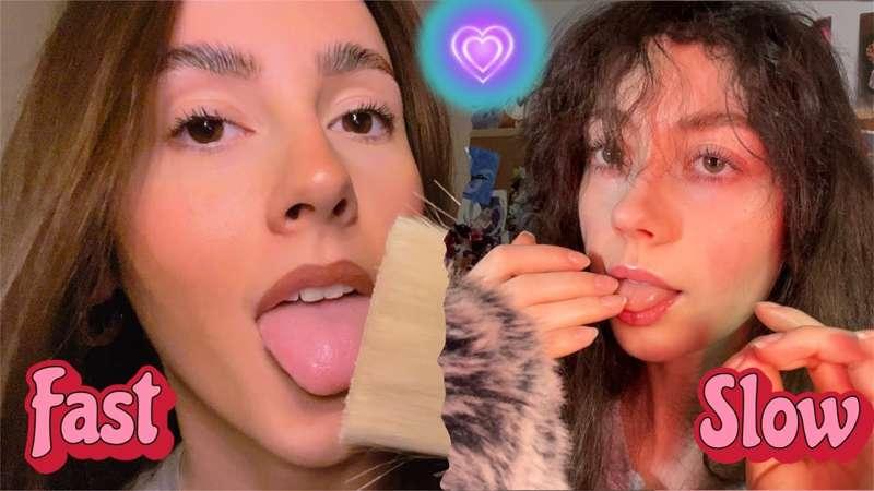 ASMR- Fast & aggressive spitpainting vs slow🎨